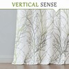 FMFUNCTEX Linen Semi Sheer Curtains for Bedroom, Sage Green White