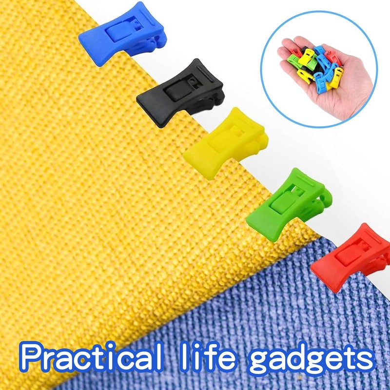 50 Sock Clips for Washing Machine, Colourful Dryer, Windproof Sock