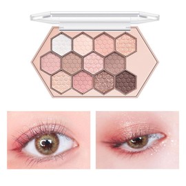 12colors Hexagonal Star  Eyeshadow Palette Long Lasting and Portable Eye Makeup Palette