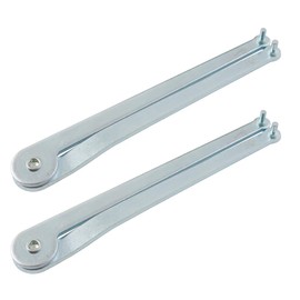 ZYAMY 2PCS Universal Adjustable Angle Grinder Wrench 4mm Face Wrench Pin Pliers with Drill Holes Angle Grinder Round Nut Upper Spacer Used to Securely Remove Grinder Flange Nut