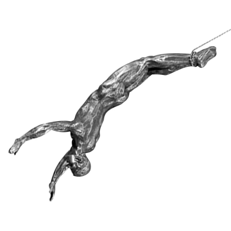 ABOOFAN 3pcs Versatile Wall Hanging Decoration Resin Man Statue for