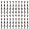 100 Sets Metal Chicago Binding Screws Electroplated Brass Arc Surface