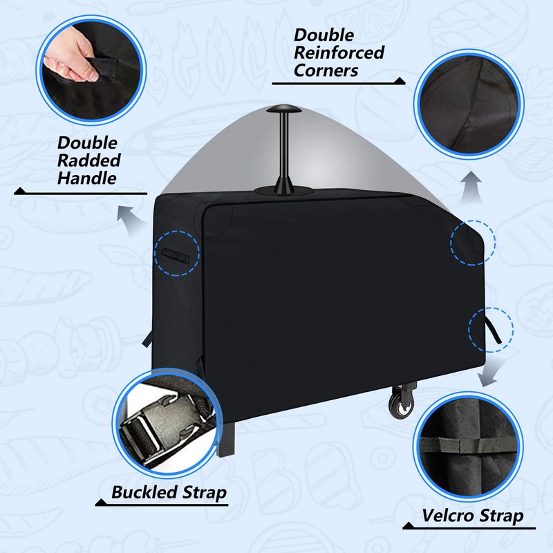 NEXCOVER Griddle Cover for Blackstone 28 Inch 2 Burner Griddle,600D