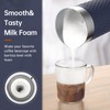 SIMPLETASTE Milk Frother, 4-in-1 Electric Milk Steamer, Automatic Warm and