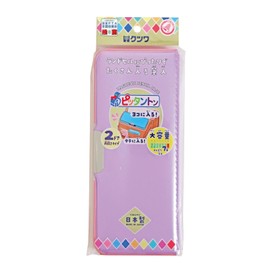 Kutsuwa CH212PU Pen Case, Pencil Case, Pittanton, 2-Door, Purple