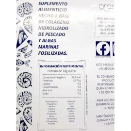 Colágeno Hidrolizado Marino Sin Sabor 300 Grs Grantlab                                                                                                
