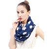 Hedgehog Animal Print Women's Infinity Scarf Lightweight (Navy Blue)