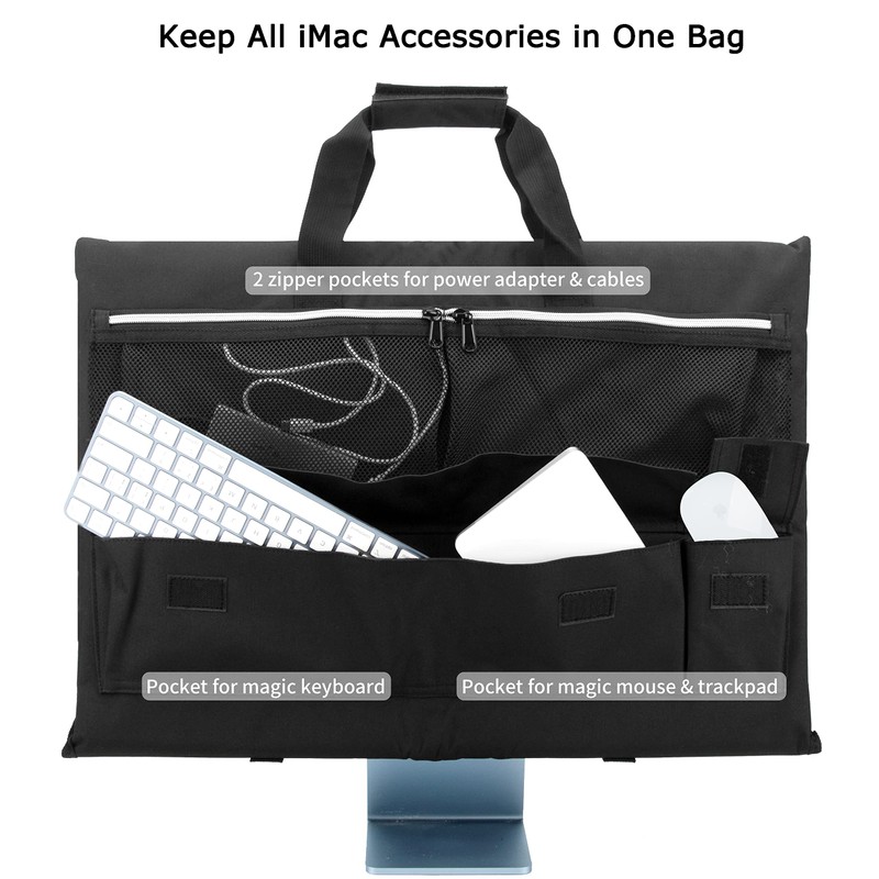 KISLANE Travel Carrying Case for 24'' iMac Desktop Computer, Protective