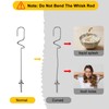 YUSWKO Handheld Rechargeable Milk Frother Hook Whisk Rods (2 Pcs)