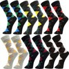 USBingoshop - Calcetines de algodón para hombre, diseño de rayas,