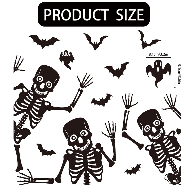 Halloween Dishwasher Magnets Dancing Skeleton Ghost Bat Decor