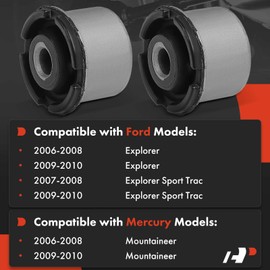 A-Premium 2 x Front Upper Control Arm Bushing Kit, Compatible with Ford Explorer 2006-2010, Explorer Sport Trac 2007-2010 & Mercury Mountaineer 2006-2010
