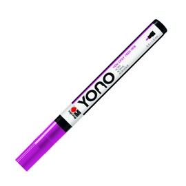 Marabu 12400101014 Yono Marker, Magenta 014, Versatile Acrylic Pen with Fine Japanese Bullet Tip 0.5 - 1.5 mm, Water-based, Lightfast and Waterproof, for Almost All Surfaces