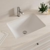 Lavie Craft Undermount Bathroom Sink,18" x 13" Rectangle Porcelain Finish