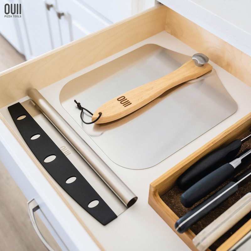 OUII OUII Aluminum Pizza Peel Metal - 12 x 14