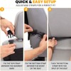 2Pack Waterproof Back Seat Cover for Kids, Durable Kick Mats