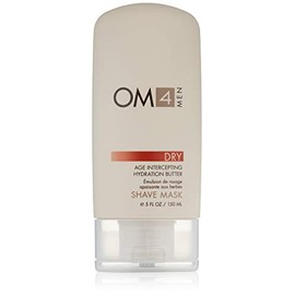 Organic Male OM4 Dry Shave Mask: Advanced Age-Intercepting Hydration Butter, Shave Cream and Mask in-1 to help increase hydration and improve moisture for dry skin types