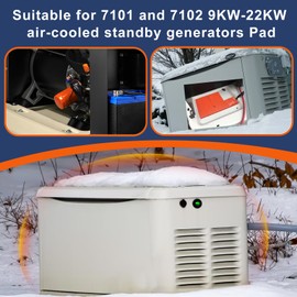 7101 Battery Heater Pad & 7102 Oil Heater Kit Compatible with 9KW - 22KW Air Cooled Standby Suitable for Outdoor Generator Cold Protection Kit to Improve Generator Efficiency