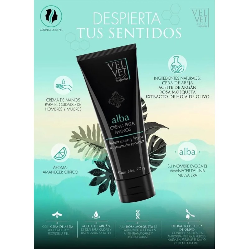 Alba By Kromasol (crema Para Manos) Tubo Con 70g. Cítrica