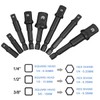 Bestgle 8pcs 1/4" Shank Drill Socket Adapter Extension Set for