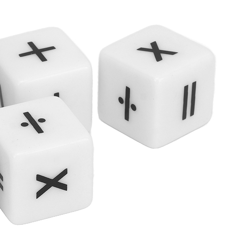 20pcs Teaching Dice Set Math Operation Dice Mathematical Operation Dices