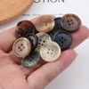 ftiemlovde Pack of 15 4 Hole Colourful Buttons for Sewing