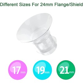 Mamomy Flange Inserts for Medela, Spectra 24 mm Shields/Flanges, Mamomy/Momcozy/Willow Wearable Cup. Compatible with Medela Freestyle 2-pcs(21mm)