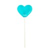 Baby Blue Heart Lollipops, Blue Raspberry Flavor, 2" Diameter Lollipop,