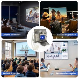 Poxtedsr 5J.J9V05.001 Replacement Projector Lamp Compatible with BENQ ML7437, ML7549, MS619ST, MS630ST, MW632ST, MX620ST, MX631ST with Housing