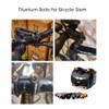 6 Pcs Titanium Stem Bolt Kit, Allen Hex M5x16mm 18mm