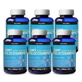 Whole Life - Contains Green Lipped Mussel - Joint Glucosamine 180 Tablets Joint Health - 6 Bottles, 180 Tablets, 6 Pieces / 통라이프-초록입홍합 함유-조인트 글루코사민180정 관절건강-6병, 180정, 6개