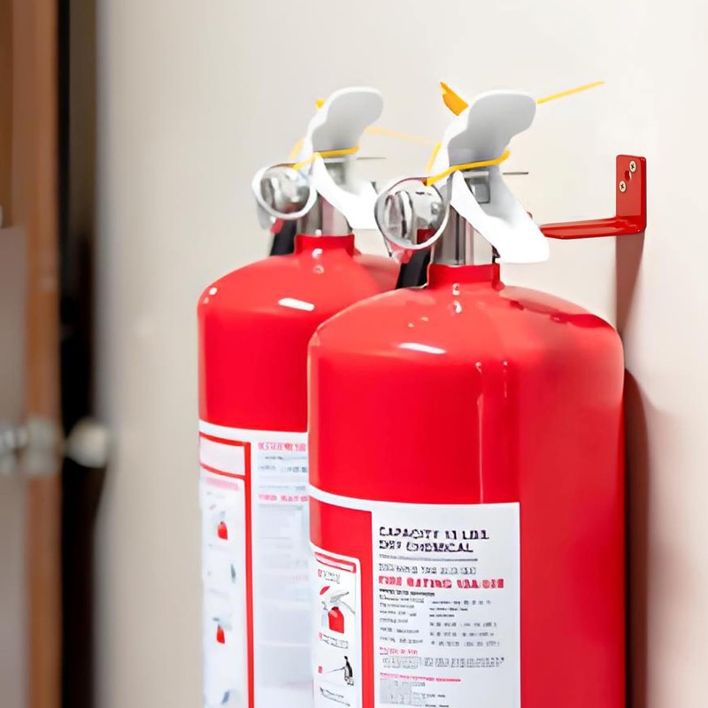 QMARK 4 Pack of Fire Extinguisher Bracket, Wall Mount Hook,
