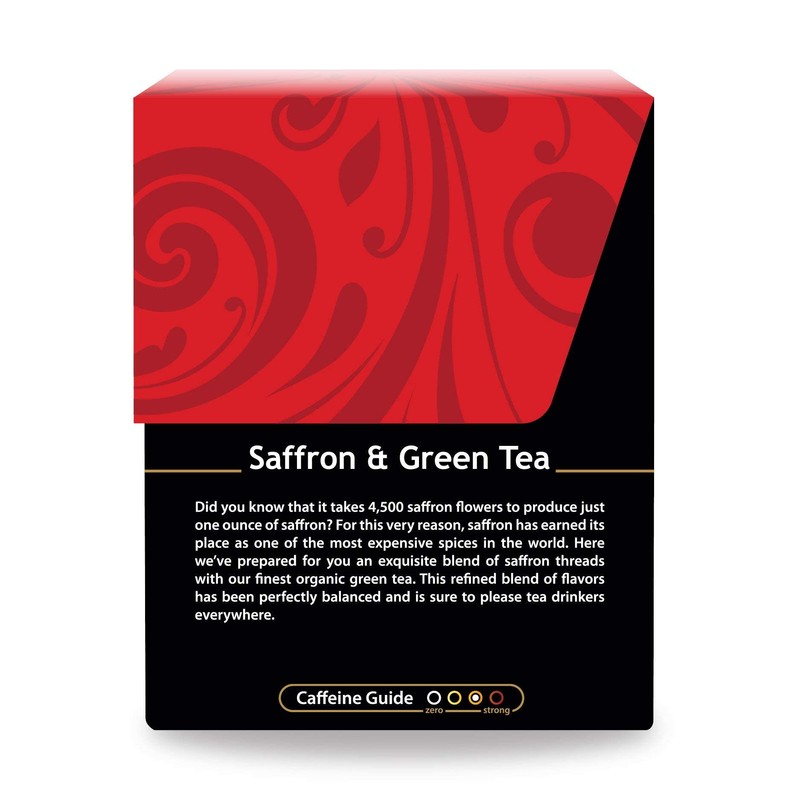 Buddha Teas Saffron & Green Tea - OU Kosher, 18
