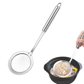 Doyime Oil Filter Spoon, Fine Mesh, Diluting Net, Fryer, Deep Fryer, Stainless Steel, Filtration Spoon, Dishwasher Safe, Pot Cookware, Kitchen Tools