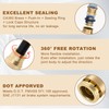 Boeray 5/16" Quick Push to Connect Fittings Brass Union Straight