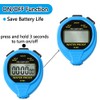 MUSHPORT Waterproof Stopwatch Timer Only Stopwatch Mode, ON/Off Silent No-Clock