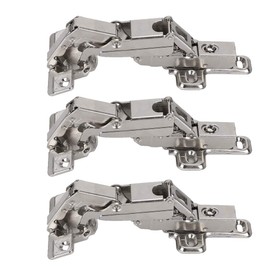 3pcs Cierre Suave de 175 Bisagras de Gabinete de 175 Grados Bisagras Suaves de la Cocina Puertas de Armario Bisa