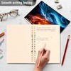 KJIZMO Fire Dragon and Ice Dragon Detachable Spiral Notebook with