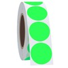 Hybsk 1 Inch Round Blank Fluorescent Green Shooting Target Pasters