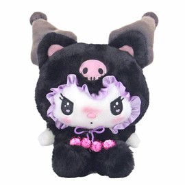 Nakajima Corporation Kuromi Black Cat Plush Toy S 201744-24 Size: H 9.4 x W 8.3 x D 4.7 inches (24 x 21 x 12 cm) Plush Toy