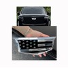 American Black Flag Aluminum Overlay Grill Front Taigate Emblems Set