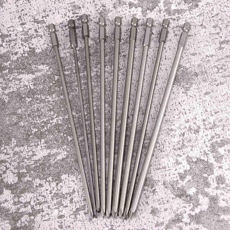 Gokoti 9Pcs 1/4 Inch 200Mm Ph1 Ph2 Magnetic Long Hex