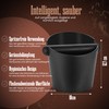 Muntel Coffee grounds container, knockbox, non-slip, 1.3 L, black