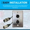 DIYTECH Premium XLR Wall Plate, Solderless, No Solder, Audio Wall