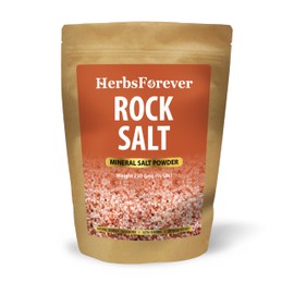 HerbsForever Rock Salt Powder Mineral salt Maintain Healthy Digestion and Appetite Non GMO, Vegan 230 Gms