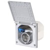 wamovo CEE Outdoor Socket Silver Splash-Protected IP 44 200-250 V,