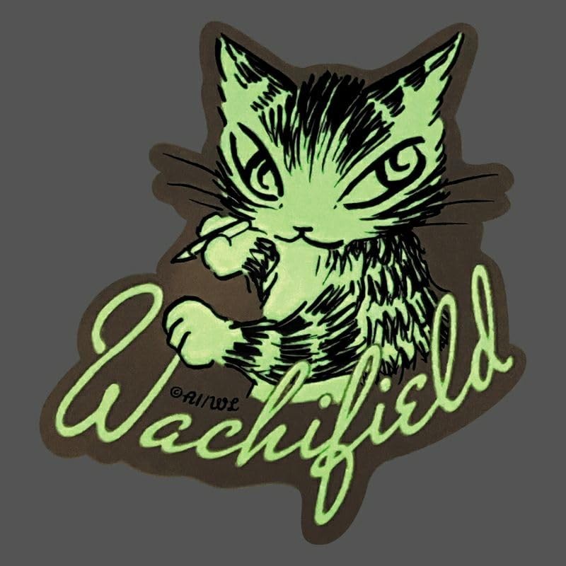 Deyan Cat Glow in the Dark Sticker Graffiti