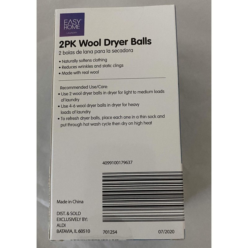 Wool Dryer Balls 2 Pack