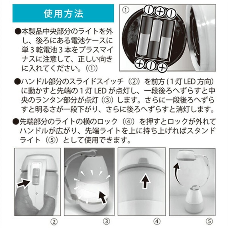 Yamazen HY-31 3-Way Emergency Light