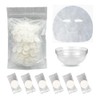 CHANGJIQ Compression Face Mask, Cotton, Individual Packaging, Lotion Sheet, DIY